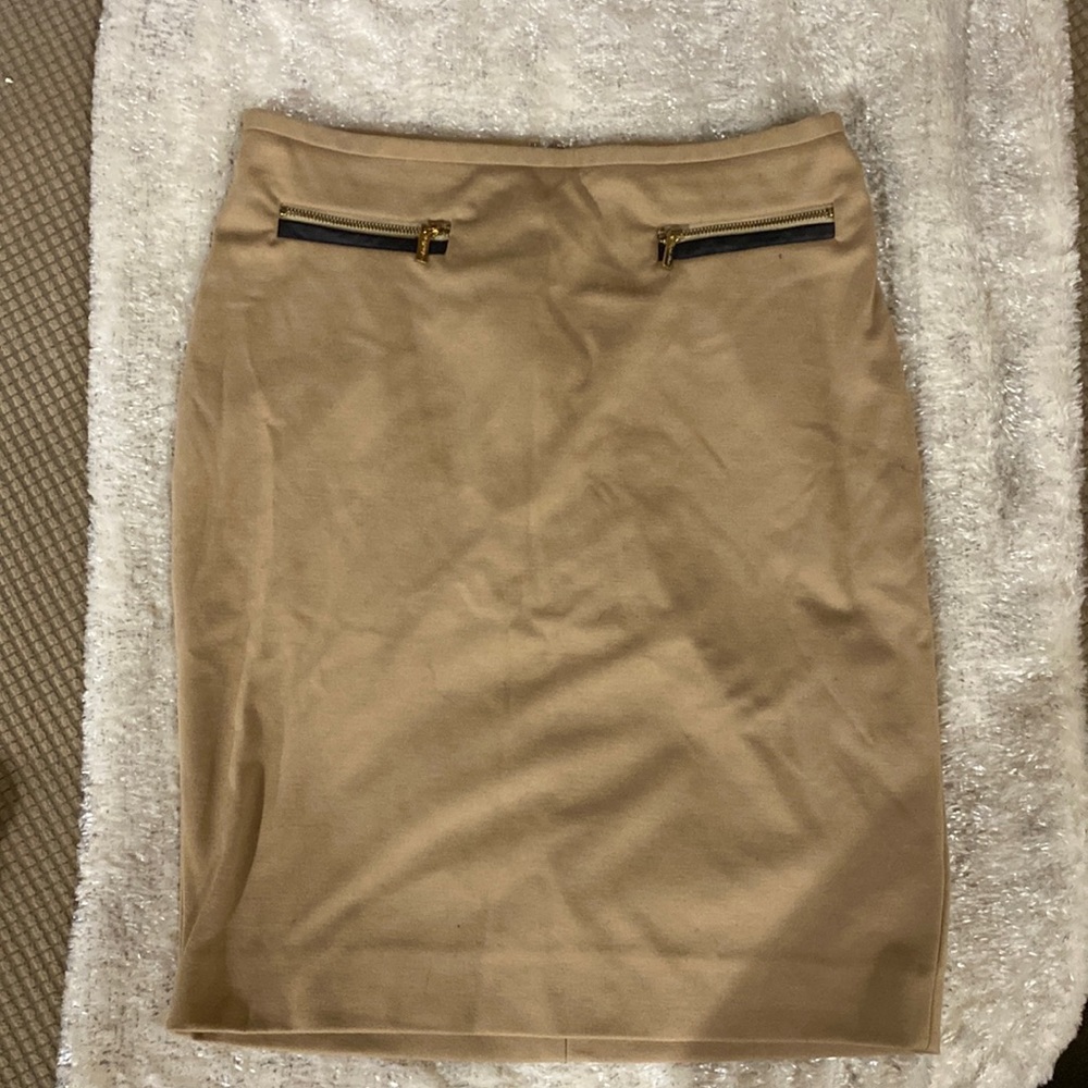 Calvin Klein Tan and Gold Skirt